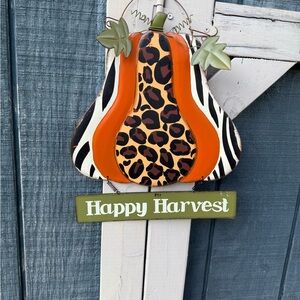 Hobby Lobby Orange and Black Happy Harvest Sign